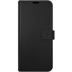 Valenta Gel Skin Samsung Galaxy A32 4G Hülle Echtes Leder Klapphülle Geldbörse - Schwarz