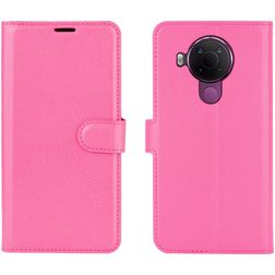 Mobigear Classic Nokia 5.4 Hülle Klapphülle Geldbörse - Magenta