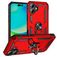 Mobigear Armor Ring iPhone 17 Hülle Hardcase Backcover Stoßfest mit Ringhalter - Rot