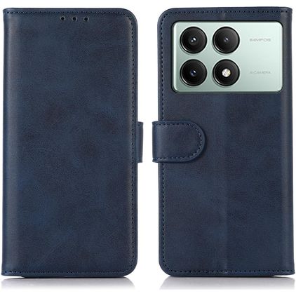 Mobigear Wallet POCO X6 Pro Hülle Klapphülle Geldbörse - Blau