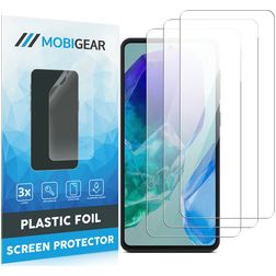Mobigear Samsung Galaxy M55 Displayschutz Schutzfolie - Hüllenfreundlich (3er Pack)