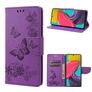 Mobigear Butterfly Samsung Galaxy M53 Hülle Klapphülle Geldbörse - Lila
