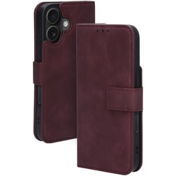Mobiparts Classic Wallet MagSafe iPhone 16 Klapphülle Portemonnaie - Velvet Red