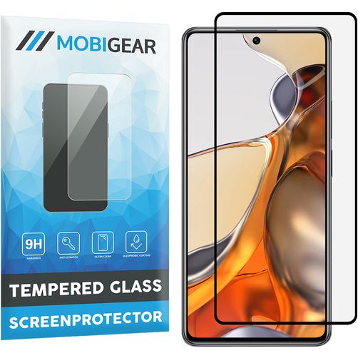 Mobigear Premium Xiaomi 11T Pro Panzerglas Displayschutz - Hüllenfreundlich - Schwarz