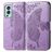 Mobigear Butterfly OnePlus Nord 2 Hülle Klapphülle Geldbörse - Lila