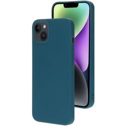 Mobiparts iPhone 14 Plus Silikon Hülle Backcover - Blueberry Blue