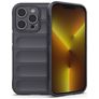 Mobigear Bumpy iPhone 14 Pro Hülle Flexibles TPU Backcover - Charcoal