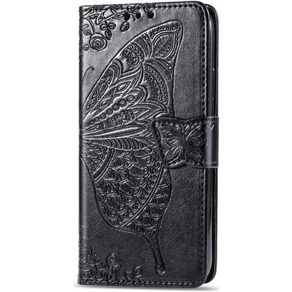 Mobigear Butterfly iPhone 11 Hülle Klapphülle Geldbörse - Schwarz