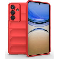 Mobigear Bumpy Samsung Galaxy S26 Plus Hülle Flexibles TPU Backcover - Rot