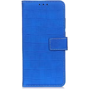 Mobigear Croco Samsung Galaxy S20 FE Hülle Klapphülle Geldbörse - Blau