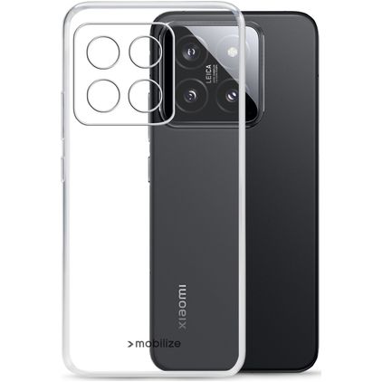 Mobilize Gelly Durchsichtig Xiaomi 14 Hülle Flexibles TPU Backcover - Transparent