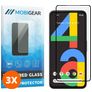 Mobigear Premium Google Pixel 4a Panzerglas Gehärtetes Glas Displayschutz - Hüllenfreundlich - Schwarz (3er Pack)