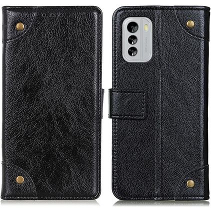 Mobigear Ranch Nokia G60 5G Hülle Klapphülle Geldbörse - Schwarz