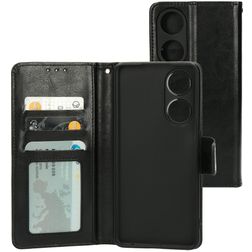 Mobiparts Classic Wallet OPPO A98 Hülle Klapphülle Geldbörse - Schwarz