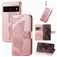 Mobigear Butterfly Google Pixel 7 Pro Hülle Klapphülle Geldbörse - Roségold