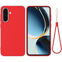 Mobigear Rubber Touch Samsung Galaxy A37 Silikon Hülle Backcover - Rot