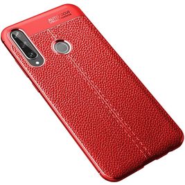 Mobigear Luxury Huawei Y6p Hülle Flexibles TPU Backcover - Rot