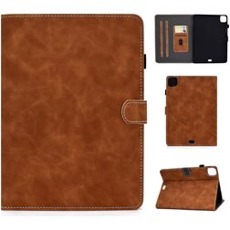 Mobigear Folio iPad Air 5 (2022) Hülle Klapphülle + Stifthalter - Braun