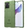 Mobigear Rugged Shield Motorola Edge 30 Ultra Hülle Flexibles TPU Backcover Stoßfest - Grün