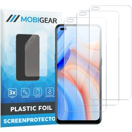 Mobigear OPPO Reno 4 5G Displayschutz Schutzfolie - Hüllenfreundlich (3er Pack)