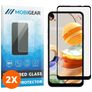Mobigear Premium LG K61 Panzerglas Gehärtetes Glas Displayschutz - Hüllenfreundlich - Schwarz (2er Pack)