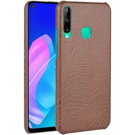 Mobigear Croco Huawei P40 Lite E Hülle Hardcase Backcover - Braun