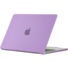 Mobigear Matte MacBook Air 15 Zoll (2023-2025) Hardcase Hülle MacBook Case - Lila - Model A2941 / A3114 / A3241