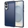 Mobigear Brushed Slim Samsung Galaxy S25 Edge Hülle Flexibles TPU Backcover - Blau