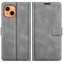 Mobigear Wallet iPhone 13 Hülle Klapphülle Geldbörse - Grau