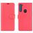 Mobigear Classic Motorola One Fusion Plus Hülle Klapphülle Geldbörse - Magenta
