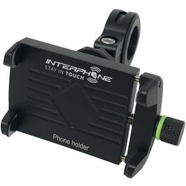 Interphone Aluminum Motocrab Fahrradhalterung / Motorradhalterung Lenkerhalterung Klemme Universal - Schwarz