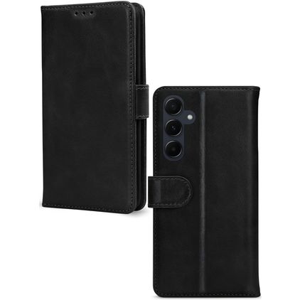Mobilize Premium Gelly Wallet Samsung Galaxy A55 Hülle Klapphülle Geldbörse - Schwarz