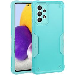 Mobigear Non-slip Armor Samsung Galaxy A73 Hülle Hardcase Backcover Stoßfest - Türkis