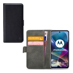 Mobilize Classic Gelly Wallet Motorola Moto G200 5G Klapphülle Portemonnaie - Schwarz