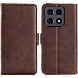 Mobigear Slim Magnet Xiaomi 15T Hülle Klapphülle Geldbörse - Braun