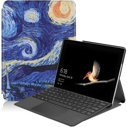 Mobigear Design Microsoft Surface Go 2 Hülle Klapphülle - The Starry Night