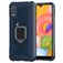 Mobigear Armor Ring Samsung Galaxy A01 Hülle Flexibles TPU Backcover Stoßfest mit Ringhalter - Blau