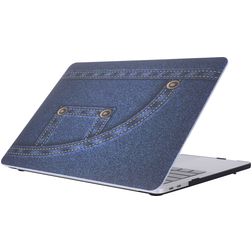 Mobigear Denim MacBook Pro 15 Zoll (2016-2019) Hardshell Hülle Laptop Cover MacBook Case - Model 4 - Modell A1707 / A1990