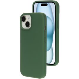 Mobiparts iPhone 15 Silikon Hülle Backcover - Forest Green