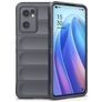 Mobigear Bumpy OPPO Find X5 Lite Hülle Flexibles TPU Backcover - Charcoal