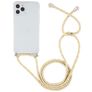 Mobigear Lanyard iPhone 12 Pro Max Flexibles TPU Handykette - Transparent / Gelb