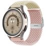 Mobigear Braided Dual Nylon Smartwatch Armband Klappschließe - 22-mm-Universalanschluss - Pink / Polarstern
