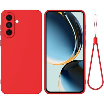 Mobigear Rubber Touch Samsung Galaxy S26 Plus Silikon Hülle Backcover - Rot