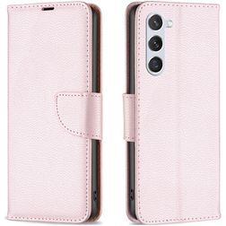 Mobigear Excellent Samsung Galaxy S23 Hülle Klapphülle Geldbörse - Roségold