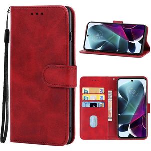 Mobigear Wallet Motorola Moto G200 5G Hülle Klapphülle Geldbörse - Rot
