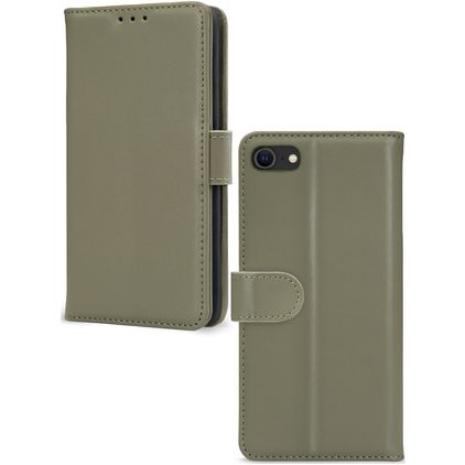 Mobilize Premium Gelly Wallet iPhone SE (2020) Hülle Klapphülle Geldbörse - Grün