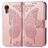 Mobigear Butterfly Samsung Galaxy Xcover 7 Hülle Klapphülle Geldbörse - Roségold