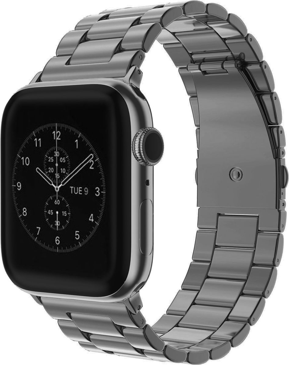 Mobigear Antwerp Edelstahl Apple Watch Armband Faltschließe 42