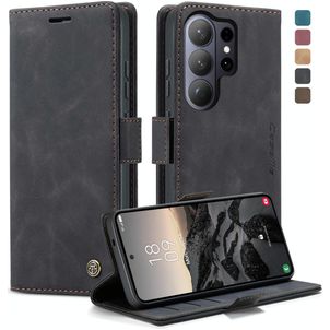 CaseMe 013 Samsung Galaxy S26 Ultra Hülle Klapphülle Geldbörse - Schwarz