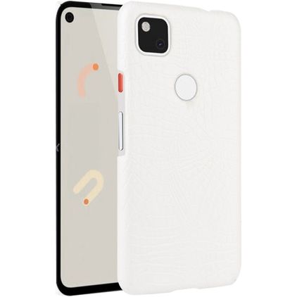 Mobigear Croco Google Pixel 4a Hülle Hardcase Backcover - Weiß